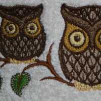 Owl Towel - Retro Towel - Retro Owl  - Hand Towel - Bath Towel - Apron