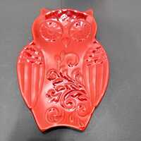 Red owl plate snacks decor candy