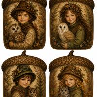 Woodland Owl Tags Printable