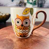 New OWL Mug Ceramic 3D Embossed Coffee Tea Cup Gift