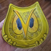 Vintage 1963 Pacific Stoneware Owl Ashtray