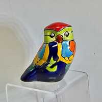 Mexican Talavera Pottery Owl Figurine