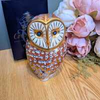 Royal Crown Derby Paperweight Barn Owl, Boxed