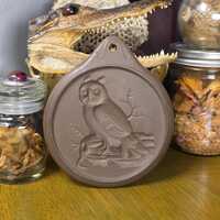 1970's Clay Owl Cookie Press by Alfred E. Knobler