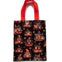 Halloween Owl Gift Bag, Owl Goodie Bag, Owl Trunk or Treat Bag