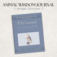 Owl Journal | Guided Reflection Journal for Wisdom & Clarity | Mindfulness Journal | Printable P