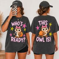 Who's Ready Owl Png, This Owl Is PNG, Back To School Owl Png, Cute Teacher PNG, First Day Of Sch