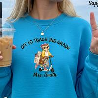Personalized 2nd Grade Teacher Shirt, Custom Owl Teacher Shirt, Back to School Teacher Shirt, First