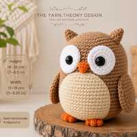 Crochet Owl Pattern PDF, Amigurumi Owl Pattern, Easy Owl Crochet Tutorial, Cute Woodland Owl Plush,