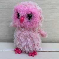TY Beanie Boos Twiggy the Pink Owl Soft Toy Plush Beanie 7"