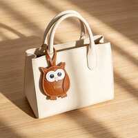Custom Engraved Initial Owl Bag Charms | Handmade Personalized Owl Keychains | Small Graduation Souv