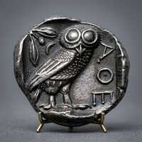Ancient Greek Athenian Owl Tetradrachm Rare Athena Silver Collector Collectible Coin