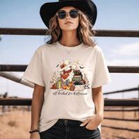 All Booked For Halloween Shirt, Funny Pumpkin Owl Book Cartoon Graphic Tee, Spooky Retro Humor Top,