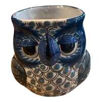 Vintage "Mayanke" Guatemala Hand Painted Owl Mug.