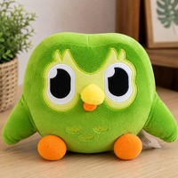 Green Owl Plush Toy – Soft Stuffed Animal – Gift for Kids & Owl Lovers – Home