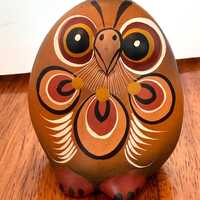 Vtg Tonala Mexican Stoneware Pottery Owl by Elias Regin