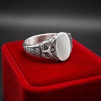 The Wise Owl &ndash; Handmade Sterling Silver Signet Ring