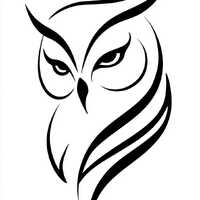 Owl Logo Tattoo Style Illustrations: Black and White Bundle 1    40 Digital Ai Line Art PNG-SVG (Dig