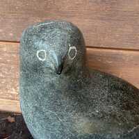 Inuit Sculpture of an Owl by Tuna Iquliq Baker Lake