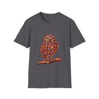Electric Shoco - Burrowing Owl of Aruba - Aerial Unisex Softstyle T-Shirt
