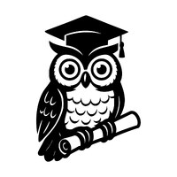 Graduation Owl SVG PNG, Diploma Clipart, Cricut Cut File (Instant Download)