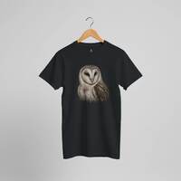 Barn Owl Vintage Engraving Shirt | Classic Owl Lover Gift | Unisex Nature Tee