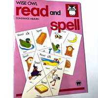 Vintage 1985 Wise Owl Read and Spell Book Constance Milburn Children&rsquo;s Learning Book