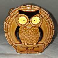 Loretta Lynn's Ranch Owl Bank Vintage MCM Decor