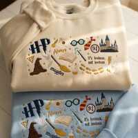 Embroidered Wizard Muggles Sweatshirt, Wizard Owl Hoodie, Sorting Hat Crewneck, Magic Owl Crewneck,