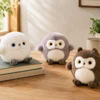 10cm Owl Plush Toy, Soft Stuffed Owl, Bird Plushie, Cozy Room Decor