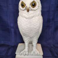 Vintage Boehm Porcelain Owl Bookend / Figurine 1960 Made In Trenton, NJ EUC Rare