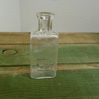 Antique The Owl Drug Co 4" Clear Medicine Bottle One Wing Logo