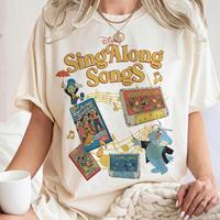 Retro Disney Jiminy Cricket and Professor Owl Sing Along Songs PNG, Disneyland Fun Its A Small World