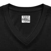 Silent Wings Owl Illustration V-neck Tee | Night Bird Graphic