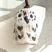 Owl Pendant Rustic Ceramic Forest Totem Necklace Charm