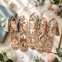 Woodland Animal Bookmark Bundle, Laser Cut Owl, Raven, Deer, Fox, Stag (Digital Download)