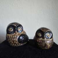 Vintage 70's OMC Owl Figurine - Set of 2