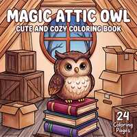 Owl Coloring Book | Magic Attic Owl: Magic Attic and Lantern Pages | 24 Bold and Easy Halloween Prin