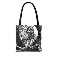 Tote Bag with Spooky Owl design
