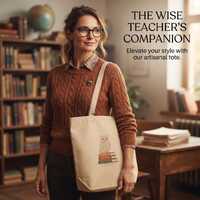 EcoWise Owl Eco Tote Bag &mdash; Borsa Gufo, Book Lover Canvas Tote, Wisdom Gift, Organic Cotton Tot