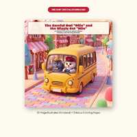 The Careful Owl 'Ollie' & Wiggly Cat 'Milo' Picture Book (Digital Download), + C