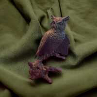 Vintage Avon Bronze Owl Figurine - 1970s Wildlife Collectible