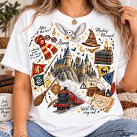 Wizard School PNG, Magical Castle Collage, Owl, Sorting Hat, Train, Broom, Wizard House, Magic Schoo