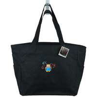 Owl Embroidery Reading Book Bag Personalized Monogram | Zipper or without Essential Tote Custom Made