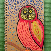 Owl Journal: Intuitive Self-Exploration, Spiral Bound, 100 Blank Pages, Personalized Options