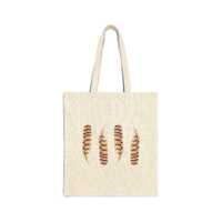 Owl Feather Illustration Tote Bag | Boho Nature Canvas Tote