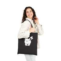 Fluffy Owl Illustration Tote Bag | Cotton Canvas Eco Shopper