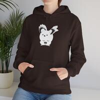 Kawaii Snowy Owl Hoodie | Soft Cotton-Poly Blend, Whimsical Creature Print