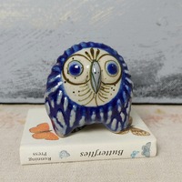 El Palomar Mexico Small Owl Figurine, Tonala Mexican Pottery