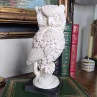 Vintage A Santini Owl Sculpture Italy | 9 Inch